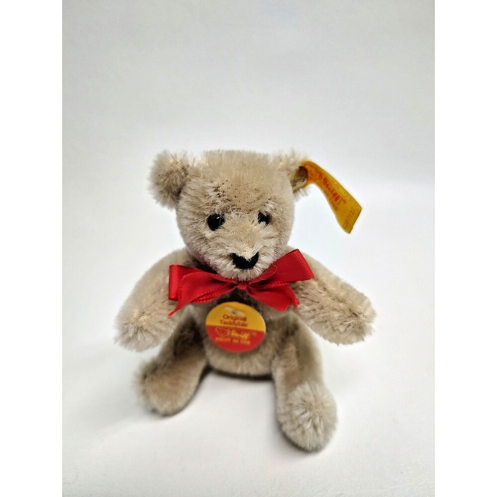 Vintage Steiff Teddy Bear #0207/17 Beige Sitting only Head Jointed 3-1/2"